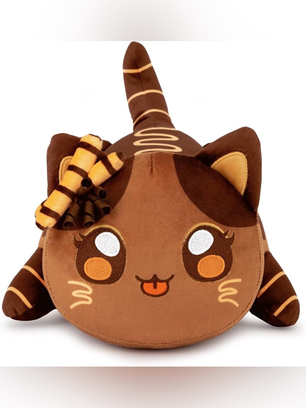 Aphmau MeeMeows chocolate cake Striped Cat Plush Stuffed Animal